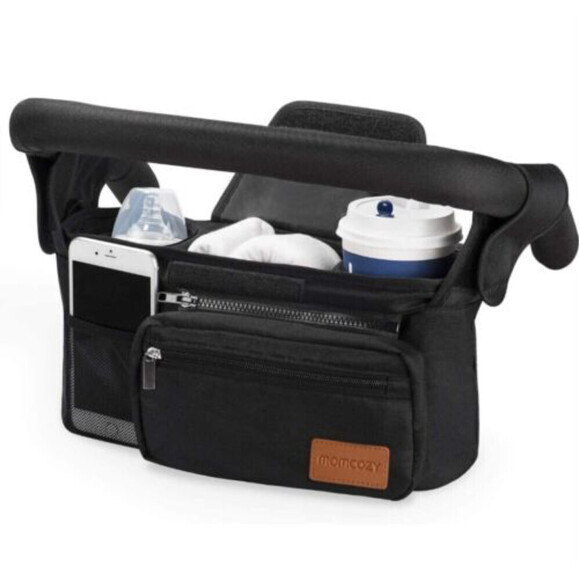 Momcozy Universal Stroller Organizer Insulated Cup Holder Detachable Phone Bag - Picture 1 of 6